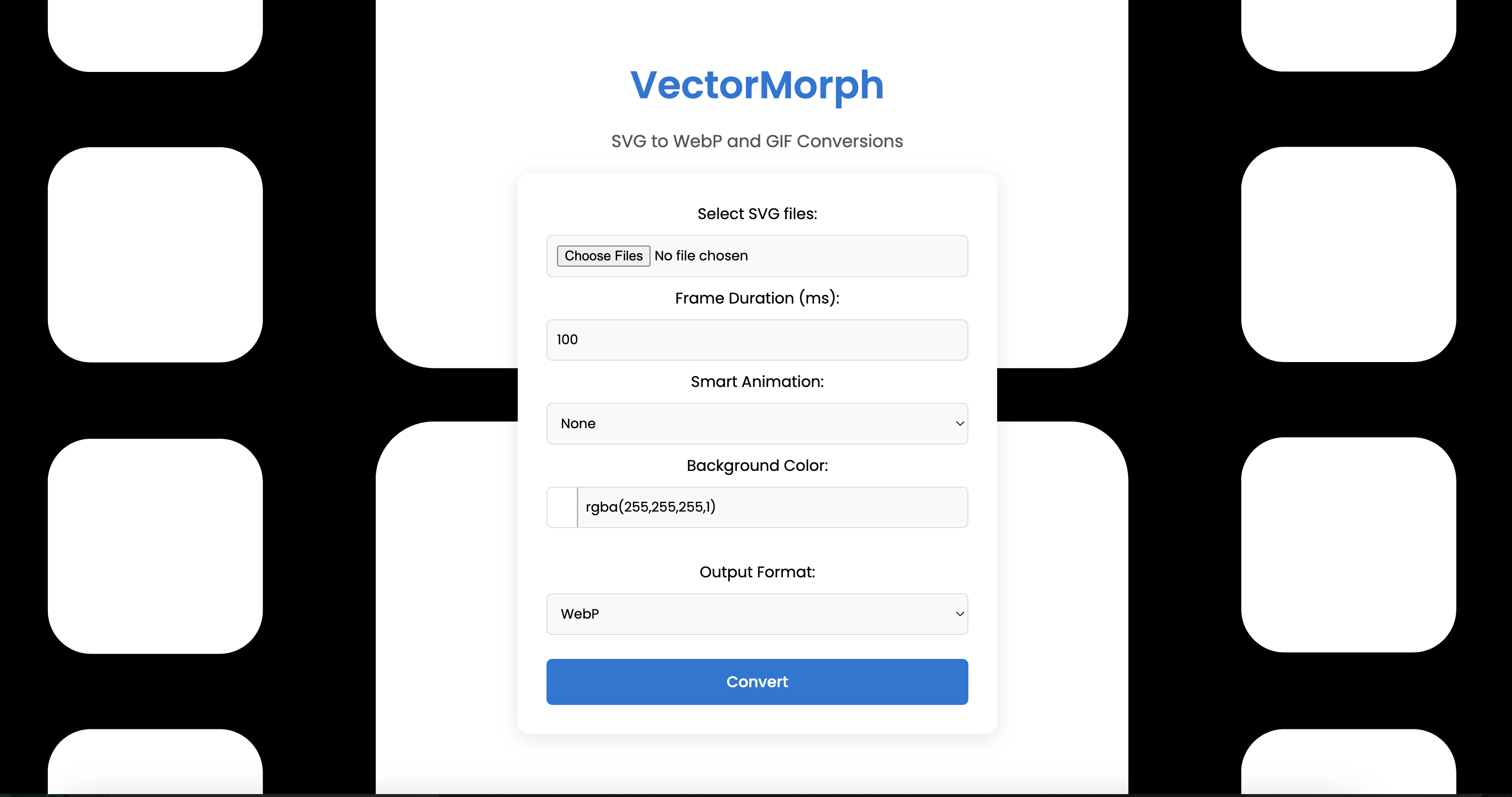 VectorMorph Application Interface